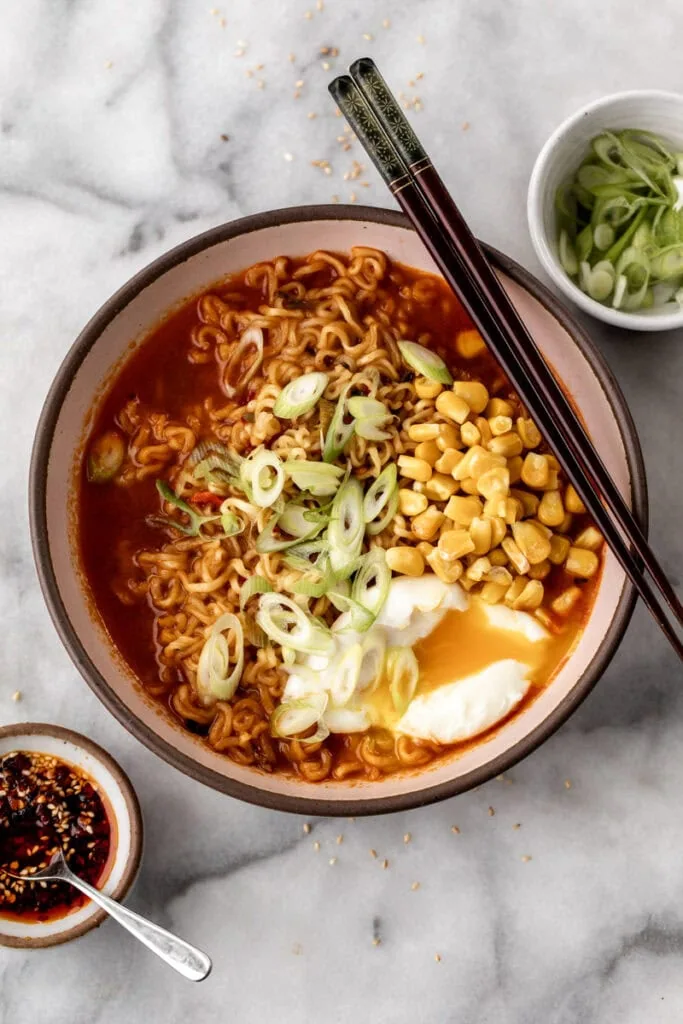 Cooked Store-Bought Instant Ramen 
