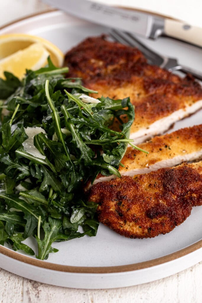 simple chicken milanese cut.