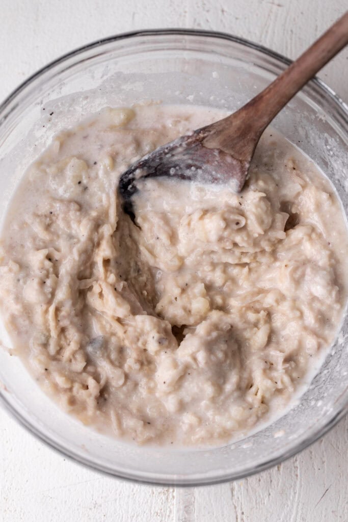 Irish Boxty with Smoked Salmon (Irish Potato Pancakes) recipe batter.