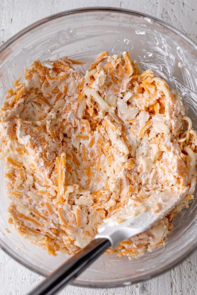 seasoned mayo and cream cheese.