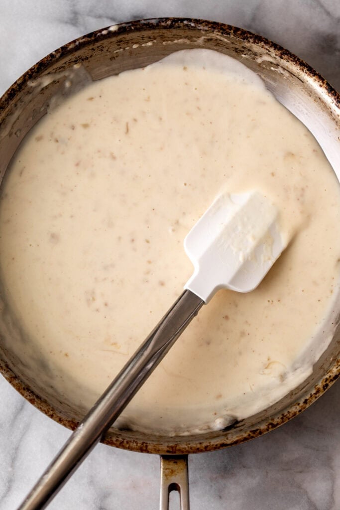 scallops saint jaques cream sauce.