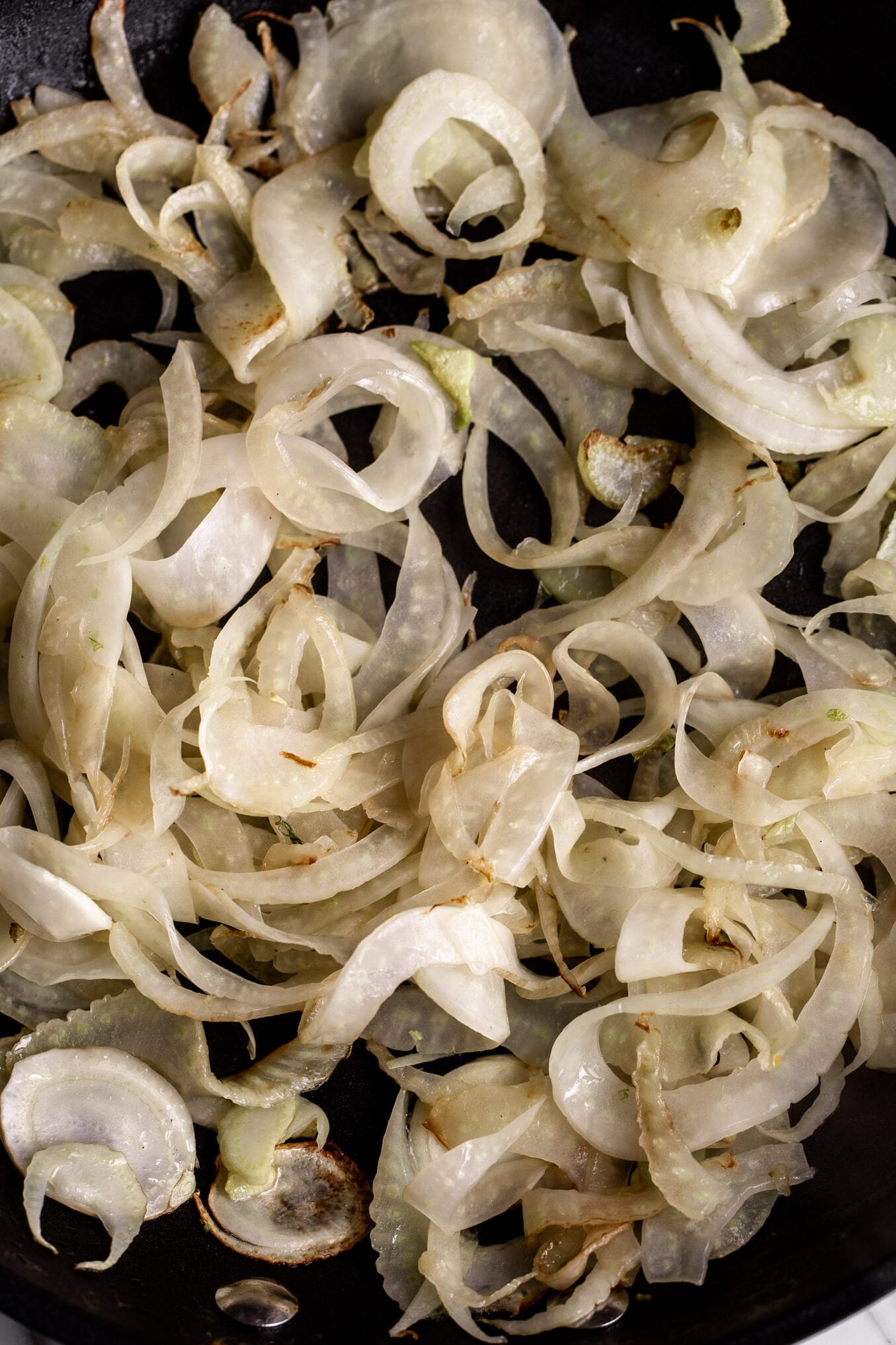 sautéed fennel and onions.