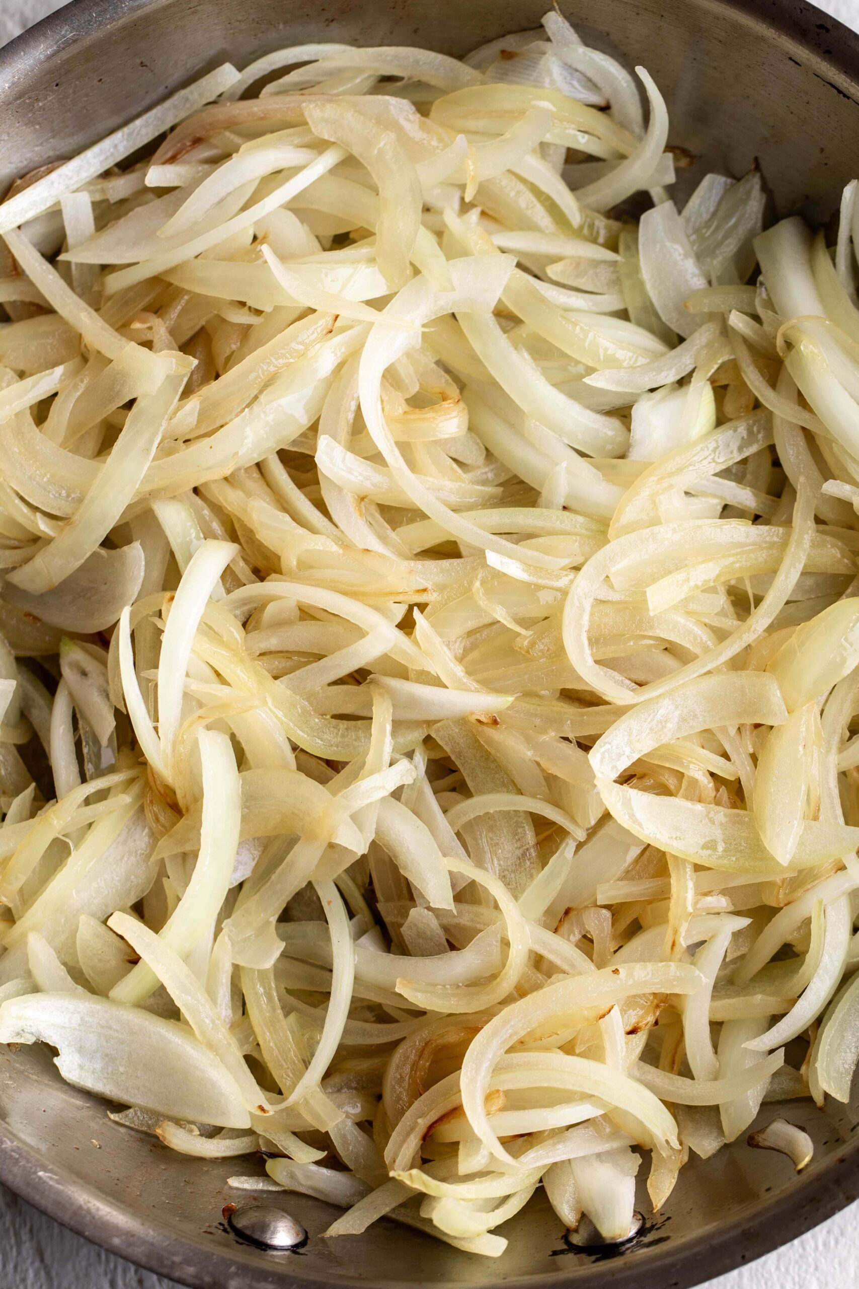 sautéed yellow onions.