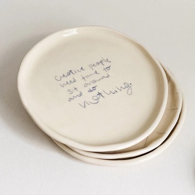 custom signed dishes.