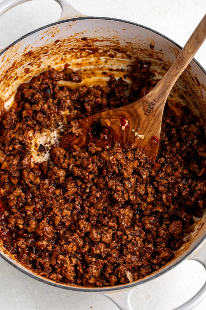 simmered gochujang pork ragu.