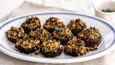 herb-stuffed mushrooms appetizers.