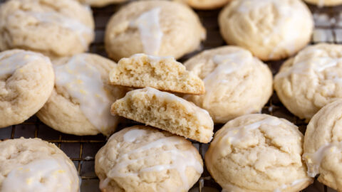 iced lemon cookies.