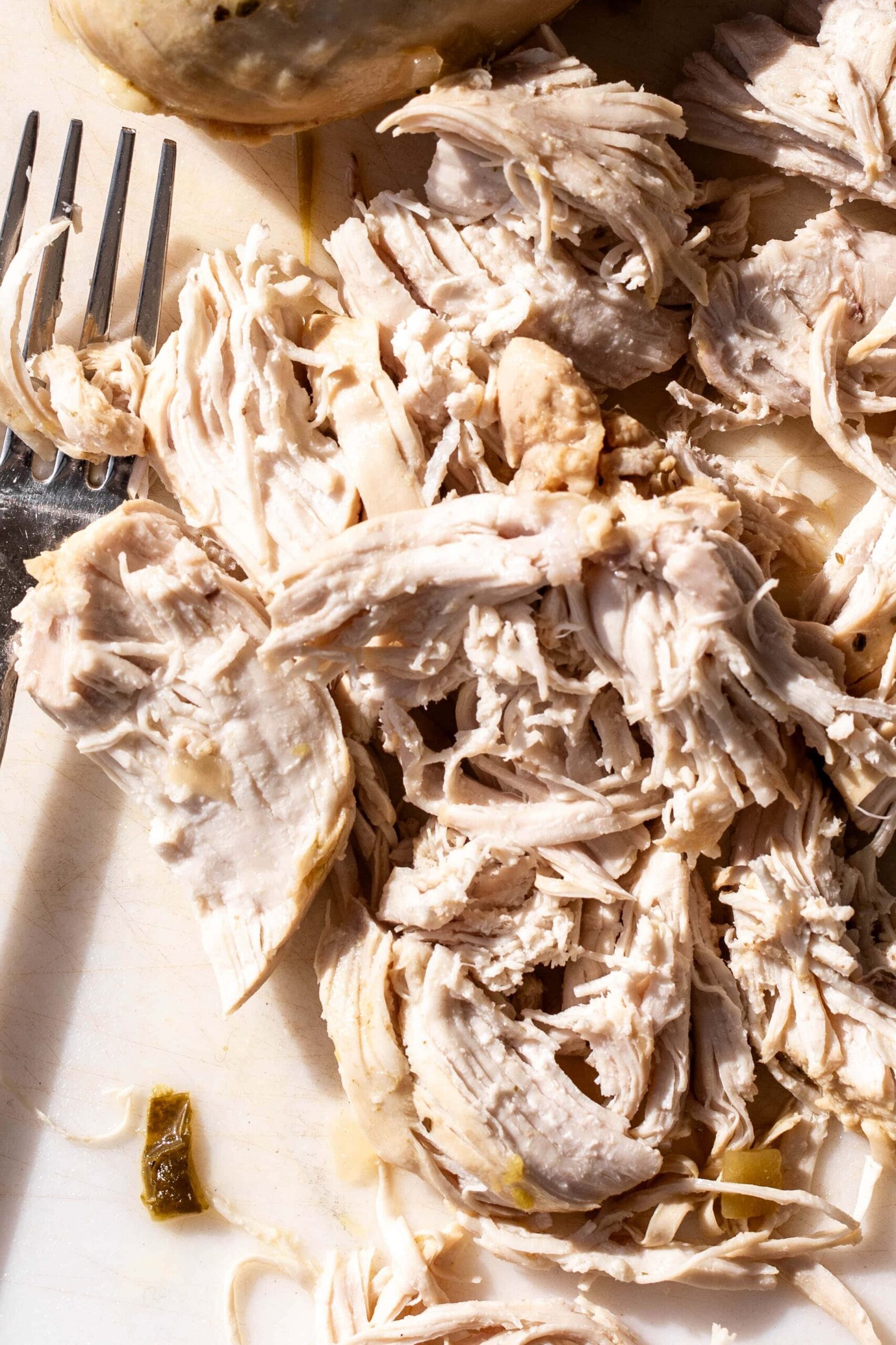 shredded chicken breasts.