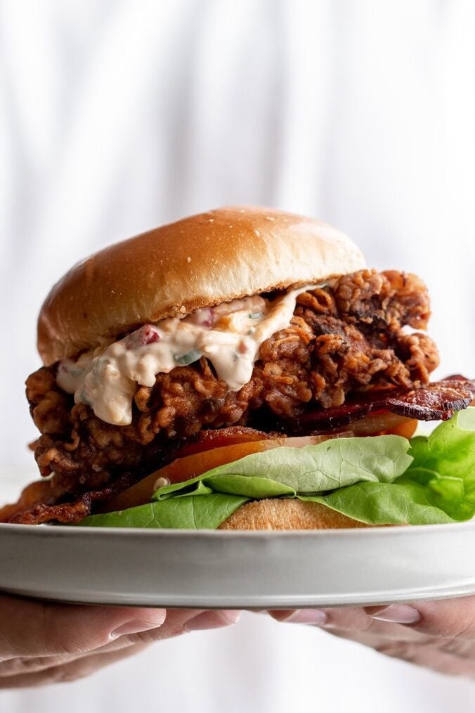Pimento Cheese Fried Chicken Sandwich recipe.