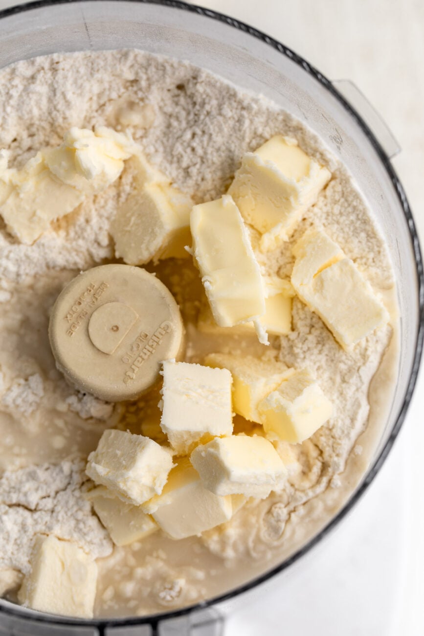 all butter pie crust made in food processor.