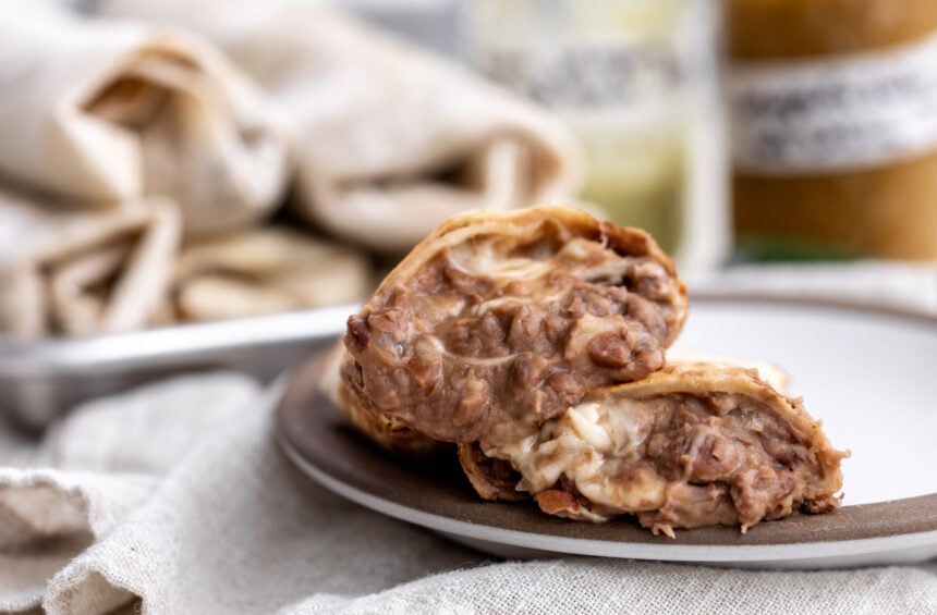 the best bean and cheese burrito freezer meal.
