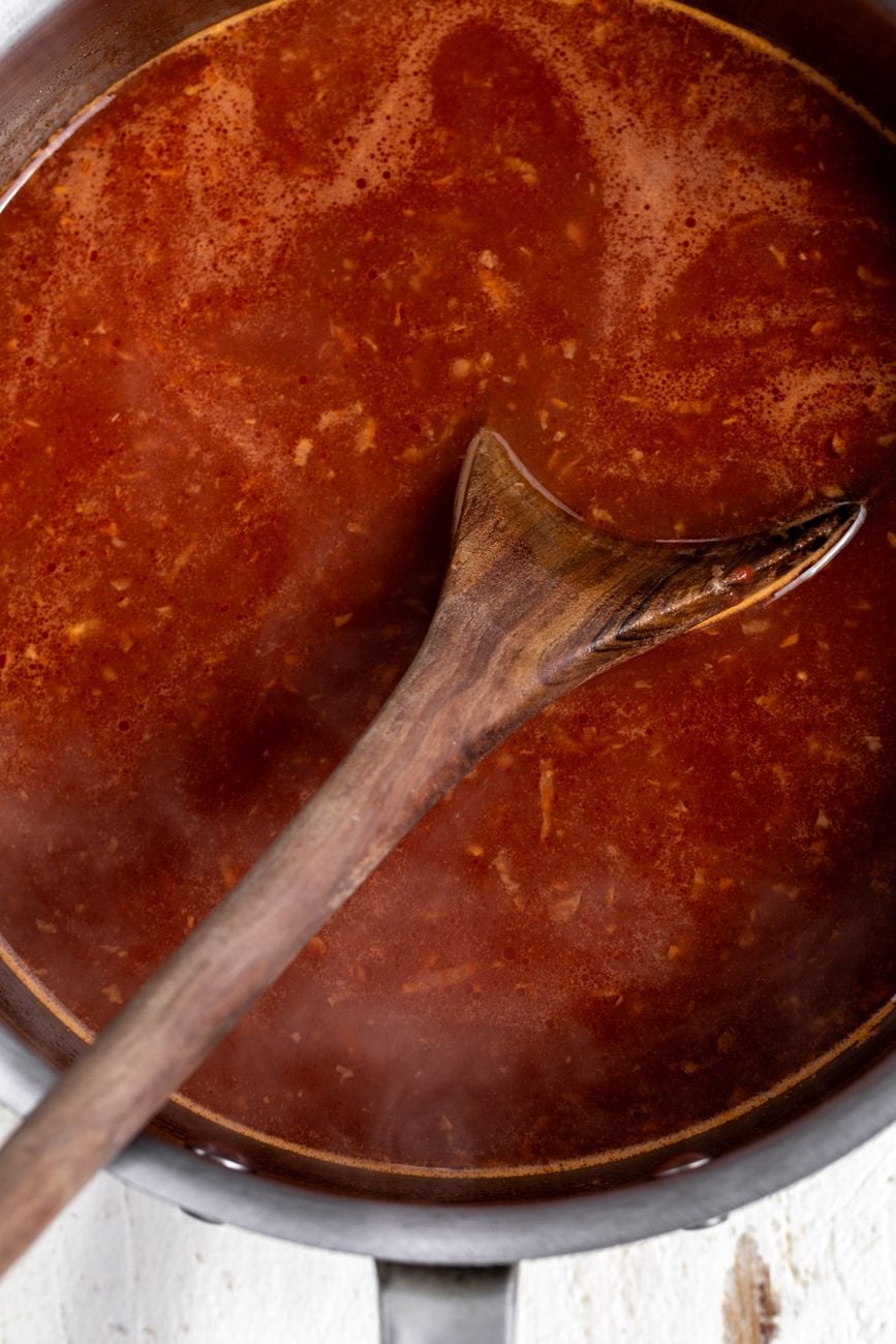 homemade spaghetti-o's tomato sauce. 